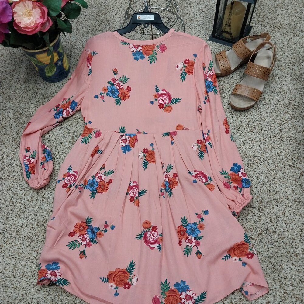 3073 Size Small Matilda Jane Tunic Dress in Pink and Blue. - Picture 5 of 7